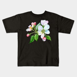 Flower Watercolor Painting Kids T-Shirt